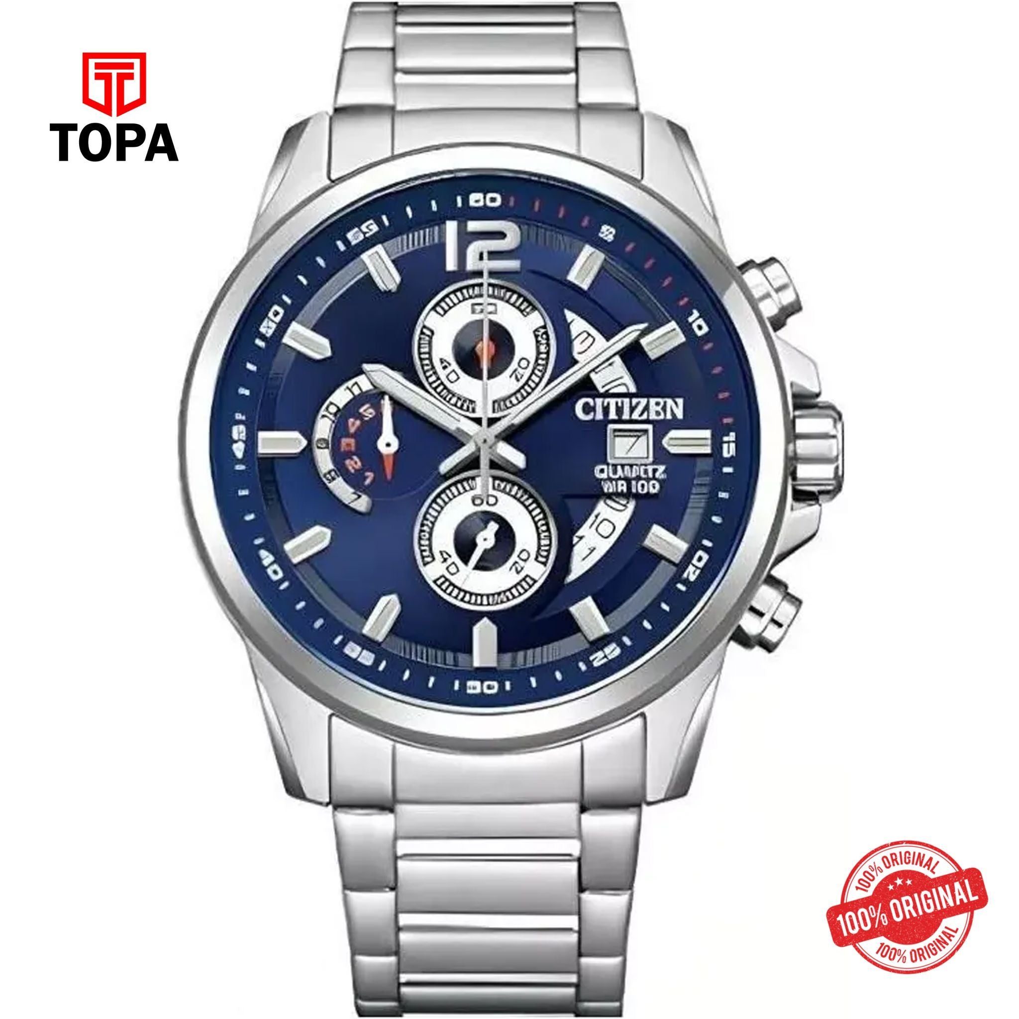Topa Citizen-AN3690-56L-Metal-Band-Men-Watch - Product Image 1