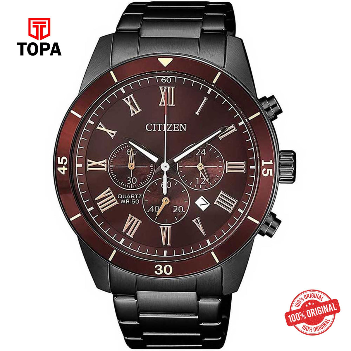Topa Citizen-AN8167-53X-Chronograph-Metal-Band-Mens-Watch - Product Image 1