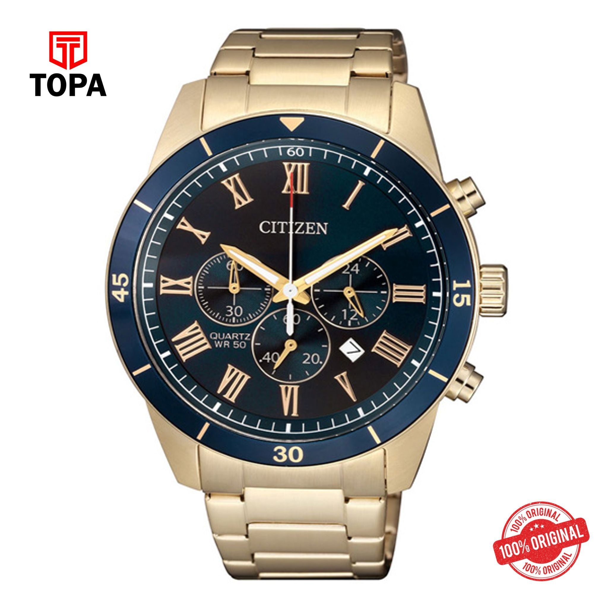 Topa Citizen-AN8169-58L-Metal-Band-Mens-Watch - Product Image 1