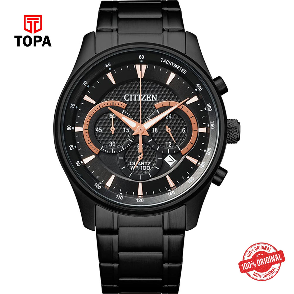 Topa Citizen-AN8195-58E-Metal-Band-Men-Watch - Product Image 1