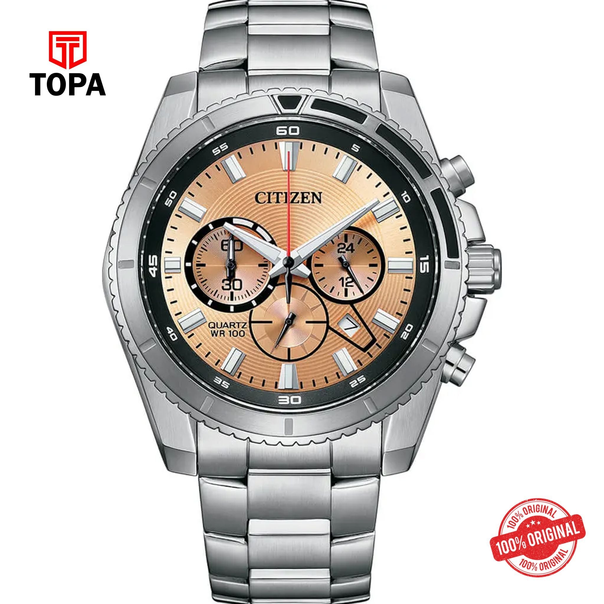 Topa Citizen-AN8200-50X-Metal-Band-Men-Watch - Product Image 1