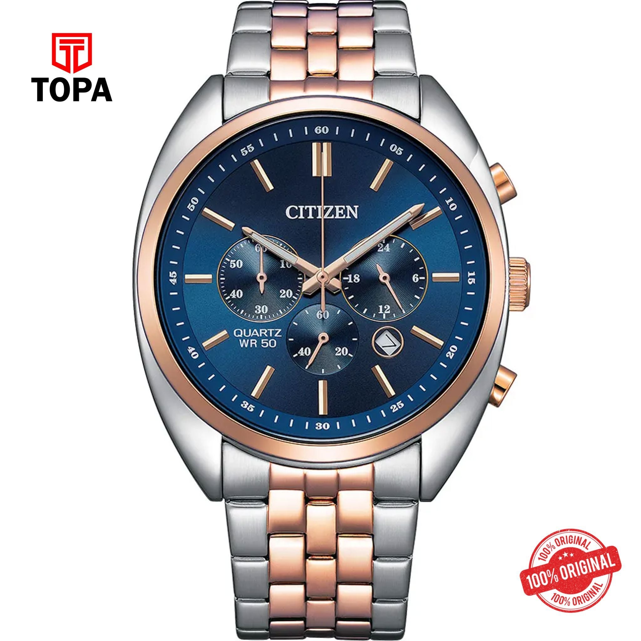 Topa Citizen-AN8216-50L-Metal-Band-Men-Watch - Product Image 1