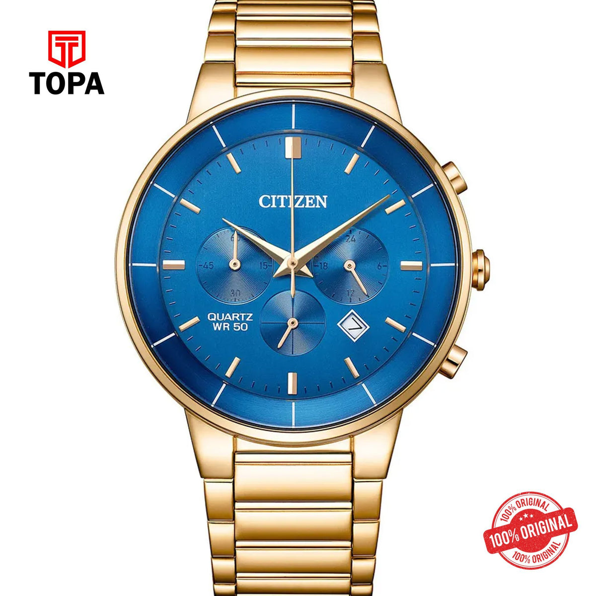Topa Citizen-AN8223-54L-Metal-Band-Men-Watch - Product Image 1
