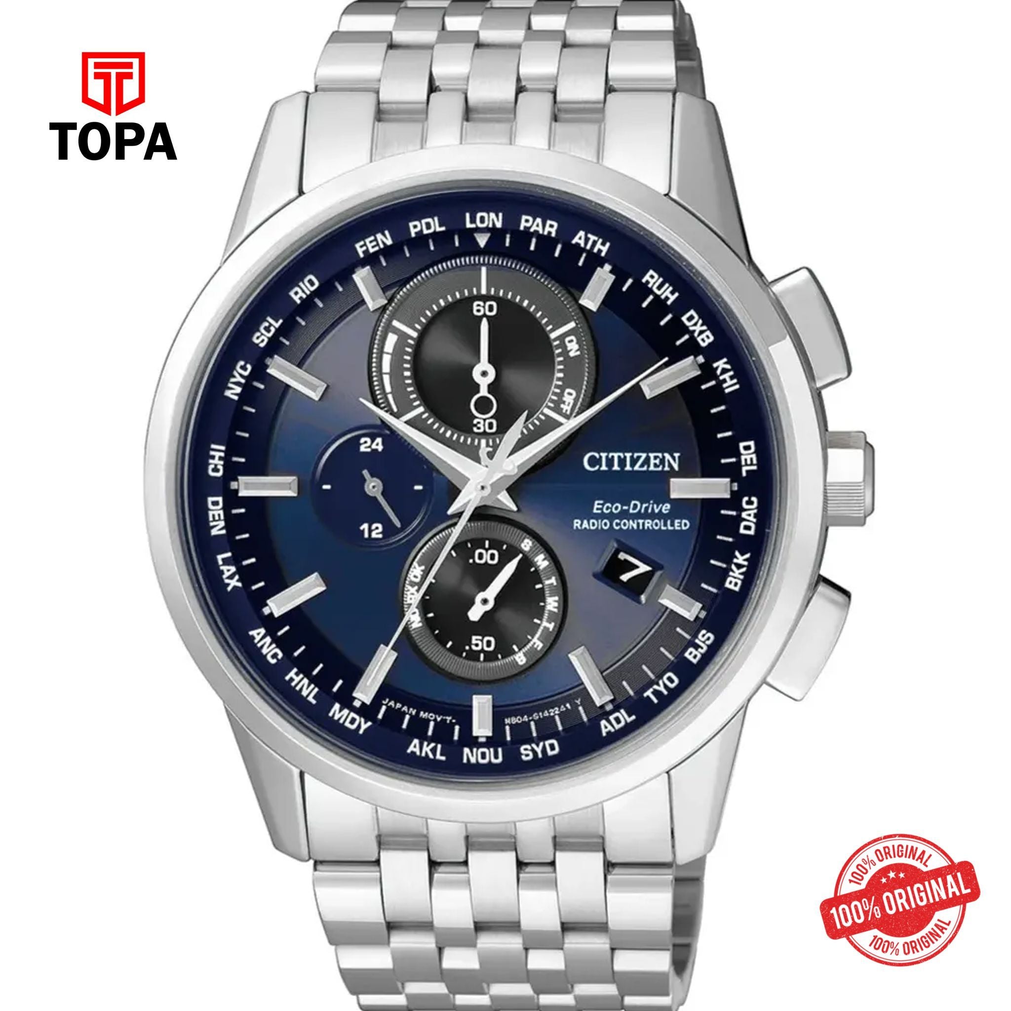Topa Citizen-AT8110-61L-Eco-Drive-Radio-Controller-Mens-Watch - Product Image 1