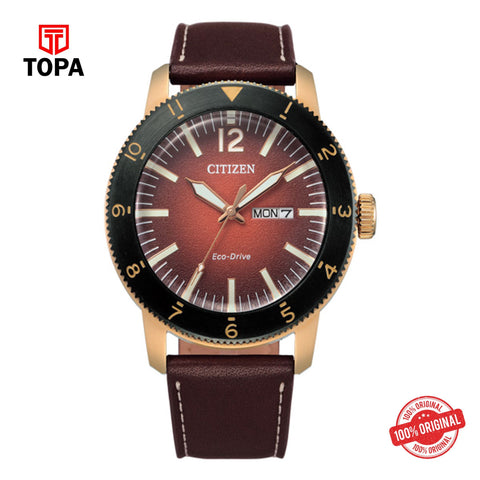 Topa Citizen-AW0079-13X-Leather-Strap-Wrist-Watch-for-Men - Product Image 1