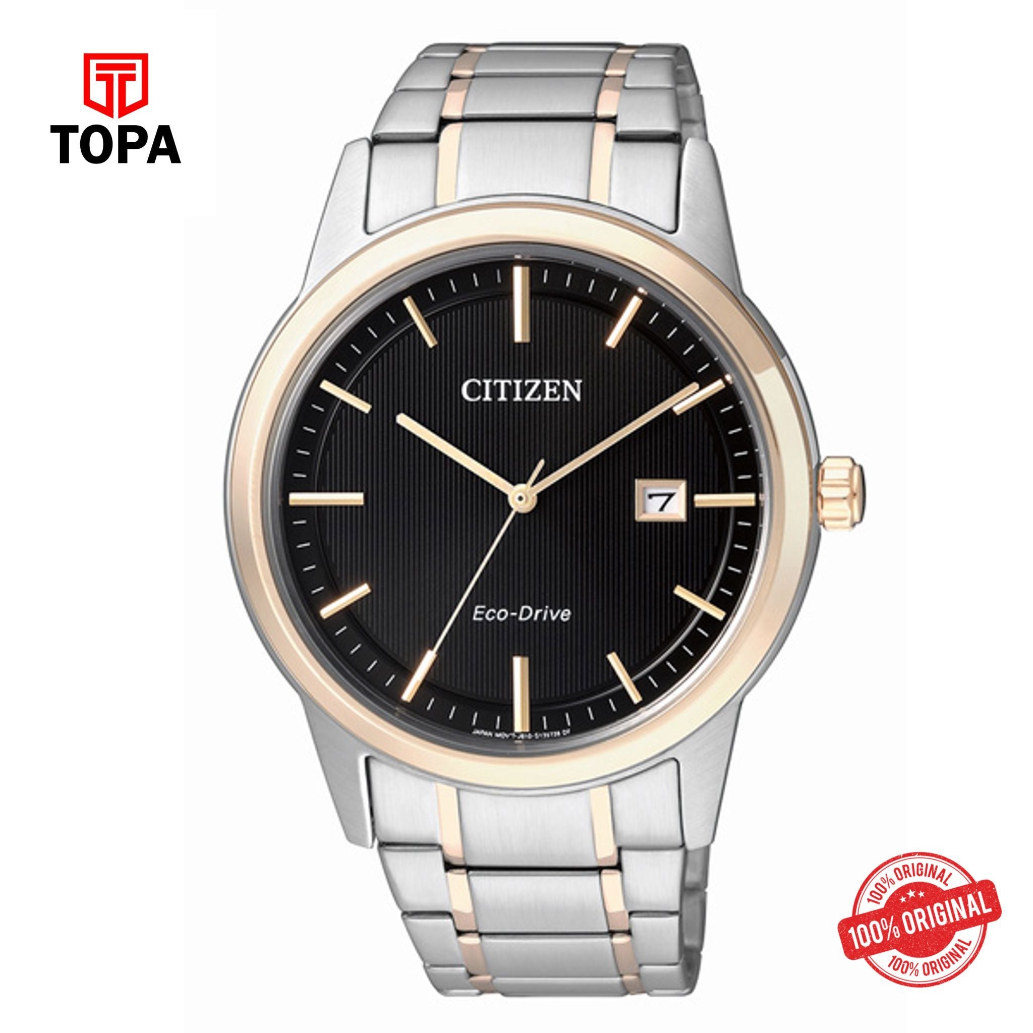 Topa Citizen-AW1238-59E-Eco-Drive-Metal-Band-Mens-Watch - Product Image 1