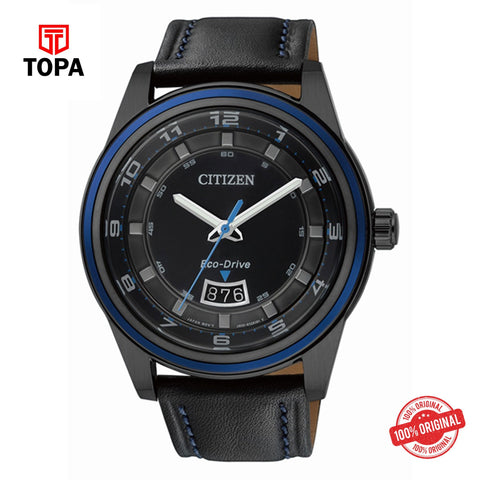 Topa Citizen-AW1275-01E-Eco-Drive-Leather-Strap-Gents-Watch - Product Image 1
