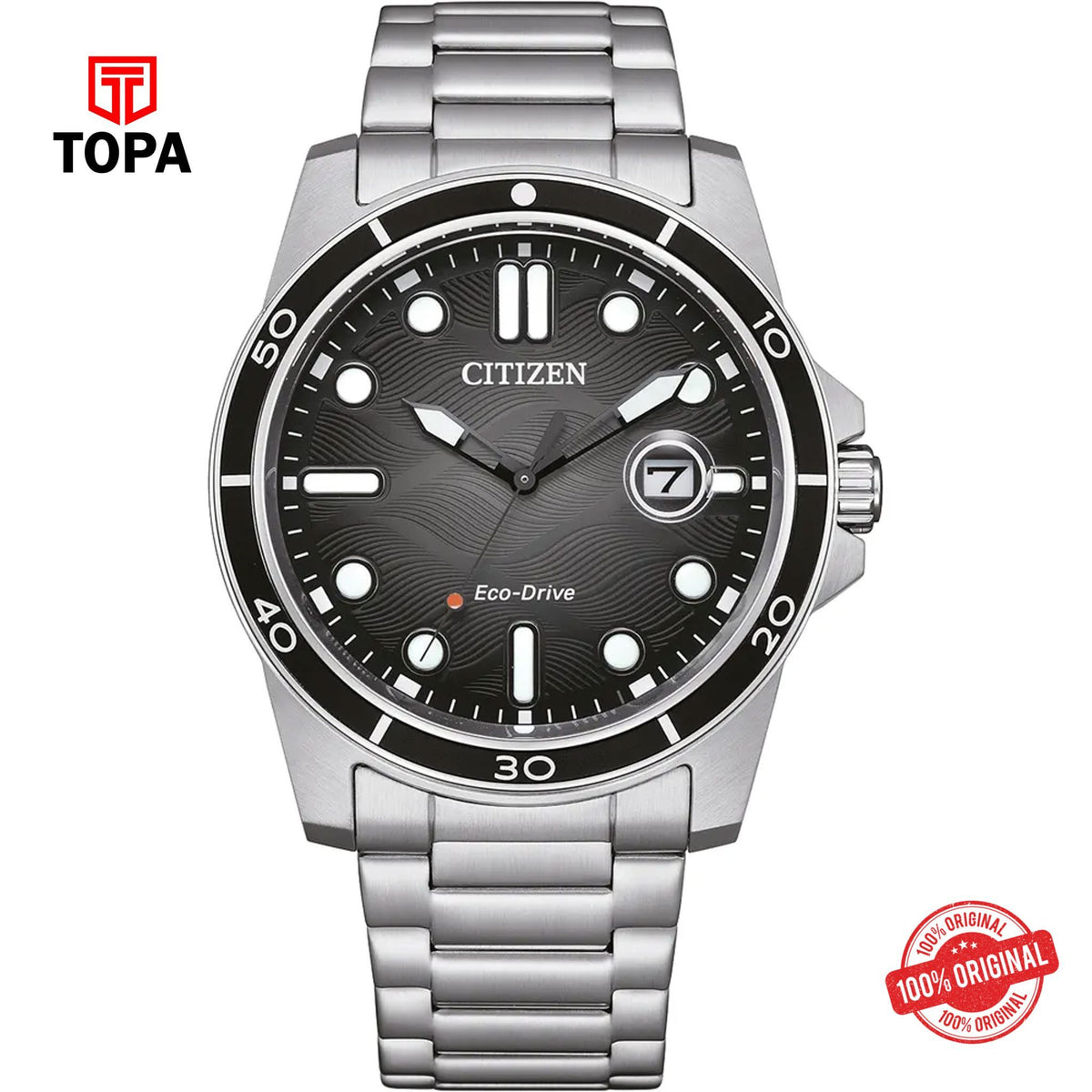 Topa Citizen-AW1816-89E-Metal-Band-Men-Watch - Product Image 1