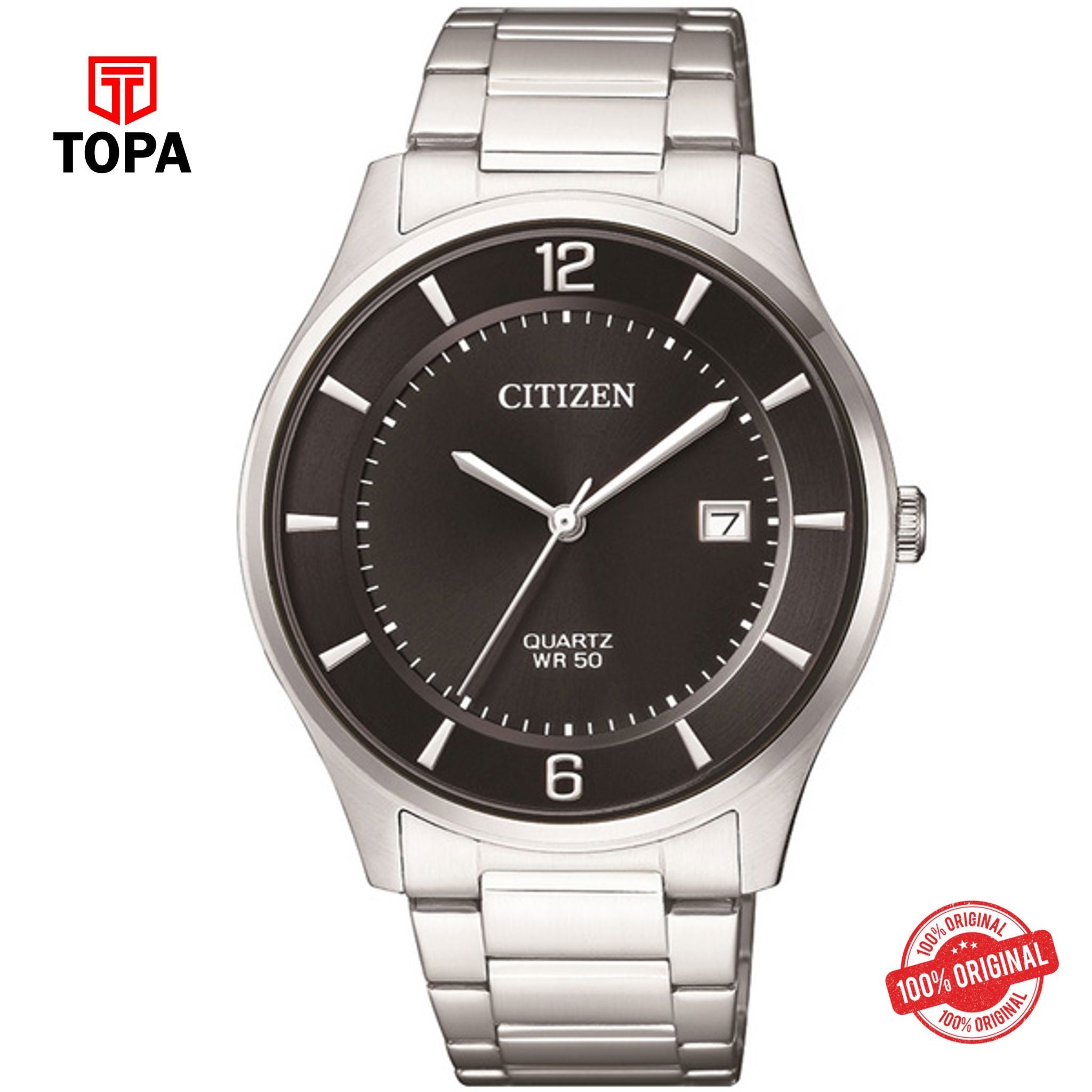 Topa Citizen-Analog-Black-Dial-Mens-Watch-BD0041-89E - Product Image 1