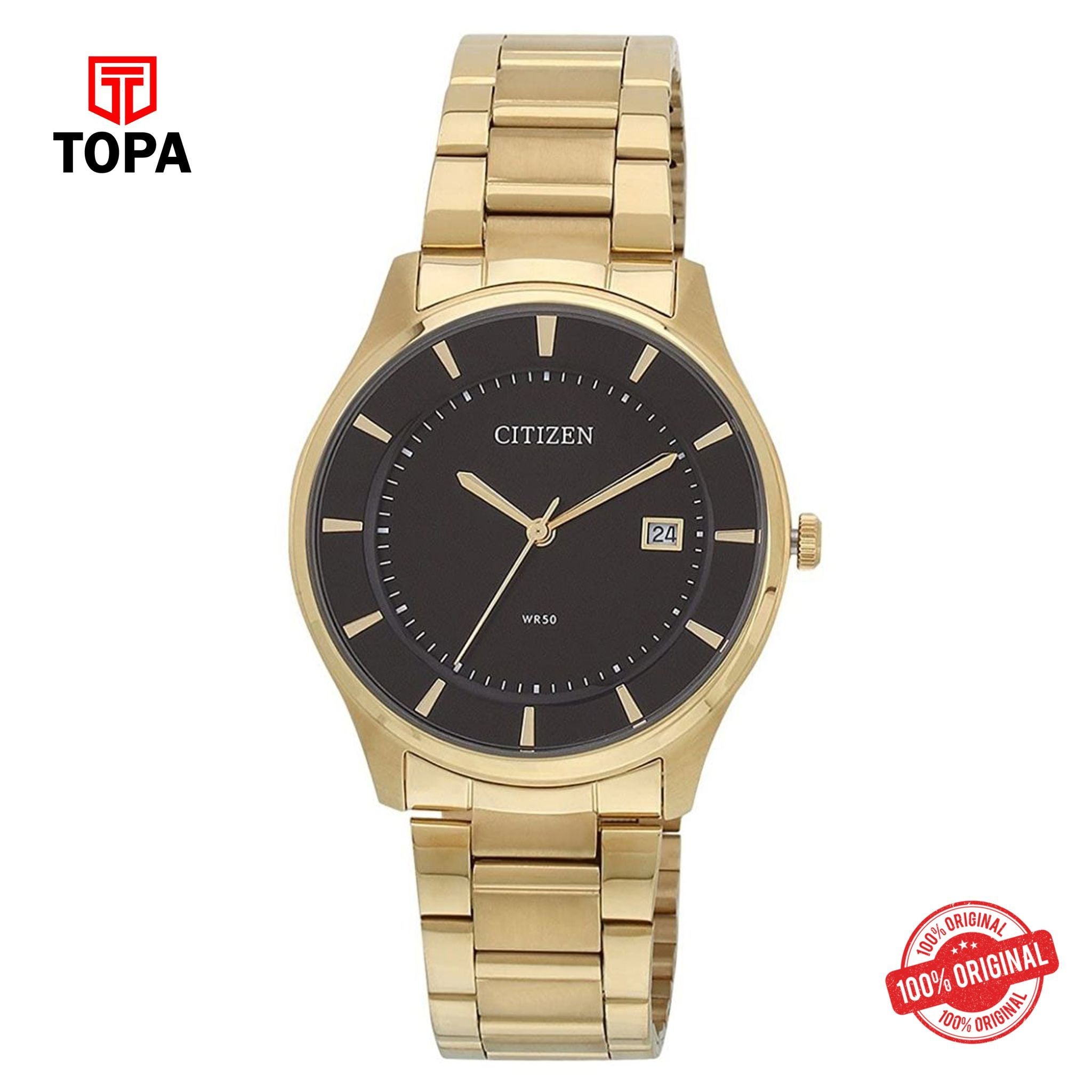 Topa Citizen-Analog-Black-Dial-Mens-Watch-BD0042-51E - Product Image 1