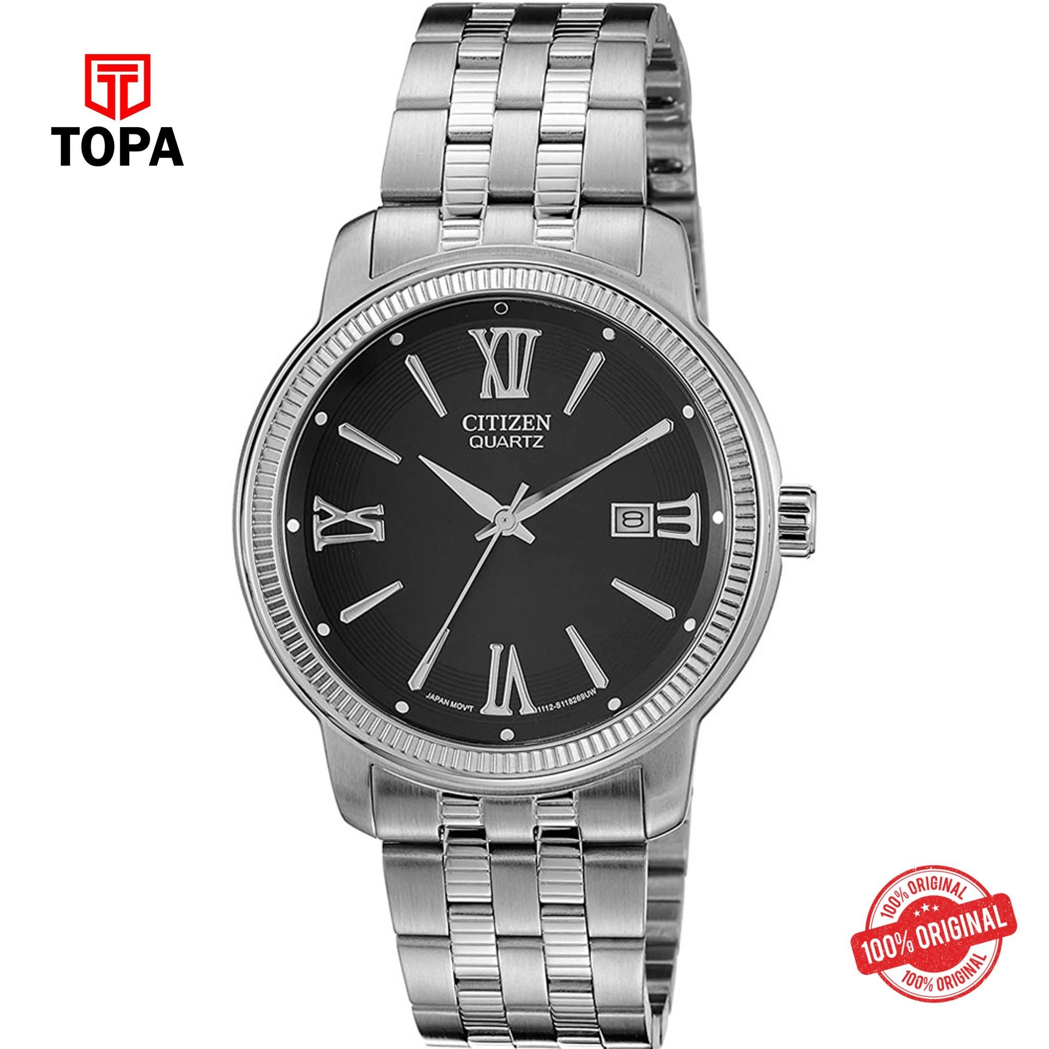 Topa Citizen-Analog-Black-Dial-Mens-Watch-BI0980-50E - Product Image 1