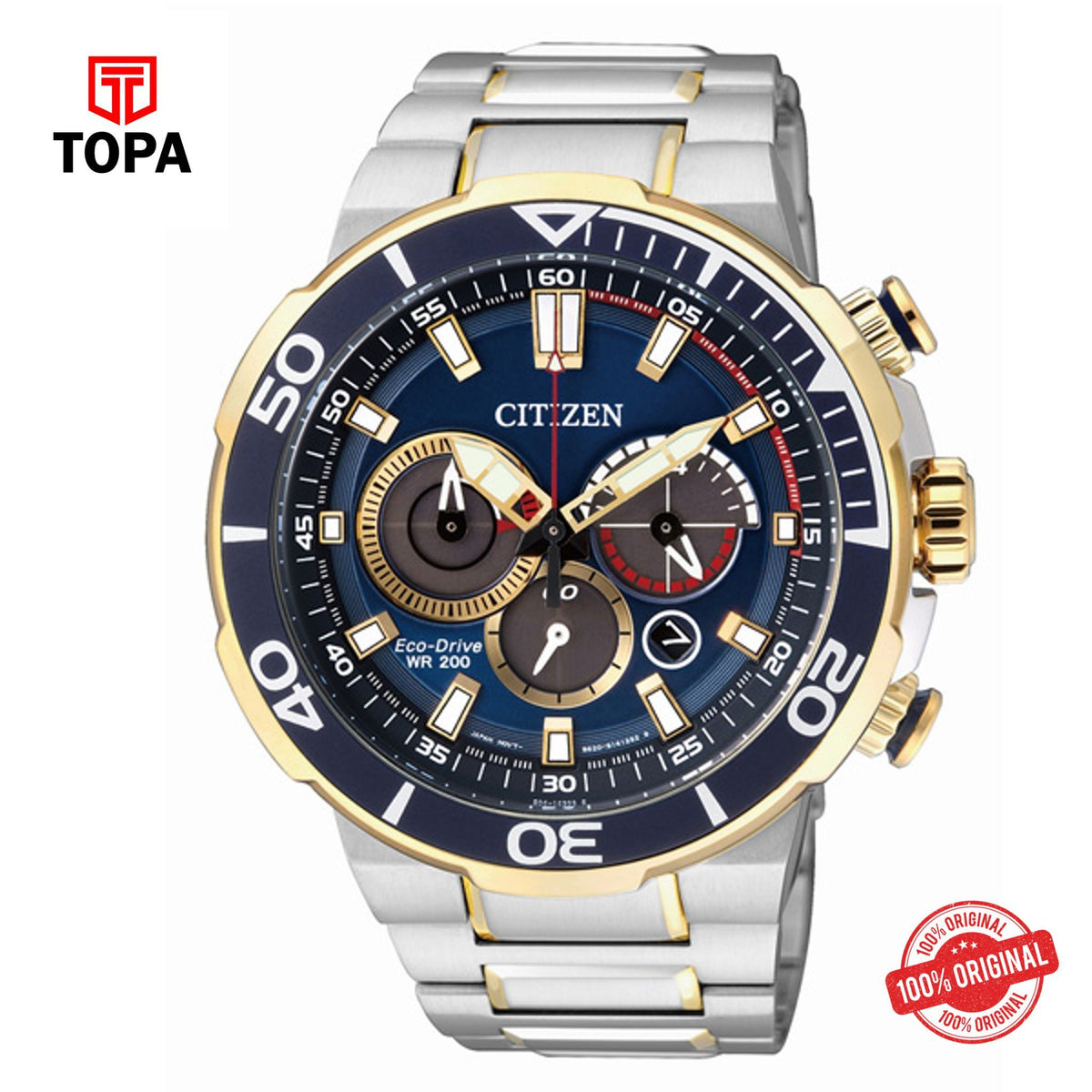 Topa Citizen-Analog-Blue-Dial-Mens-Watch-CA4254-53L - Product Image 1