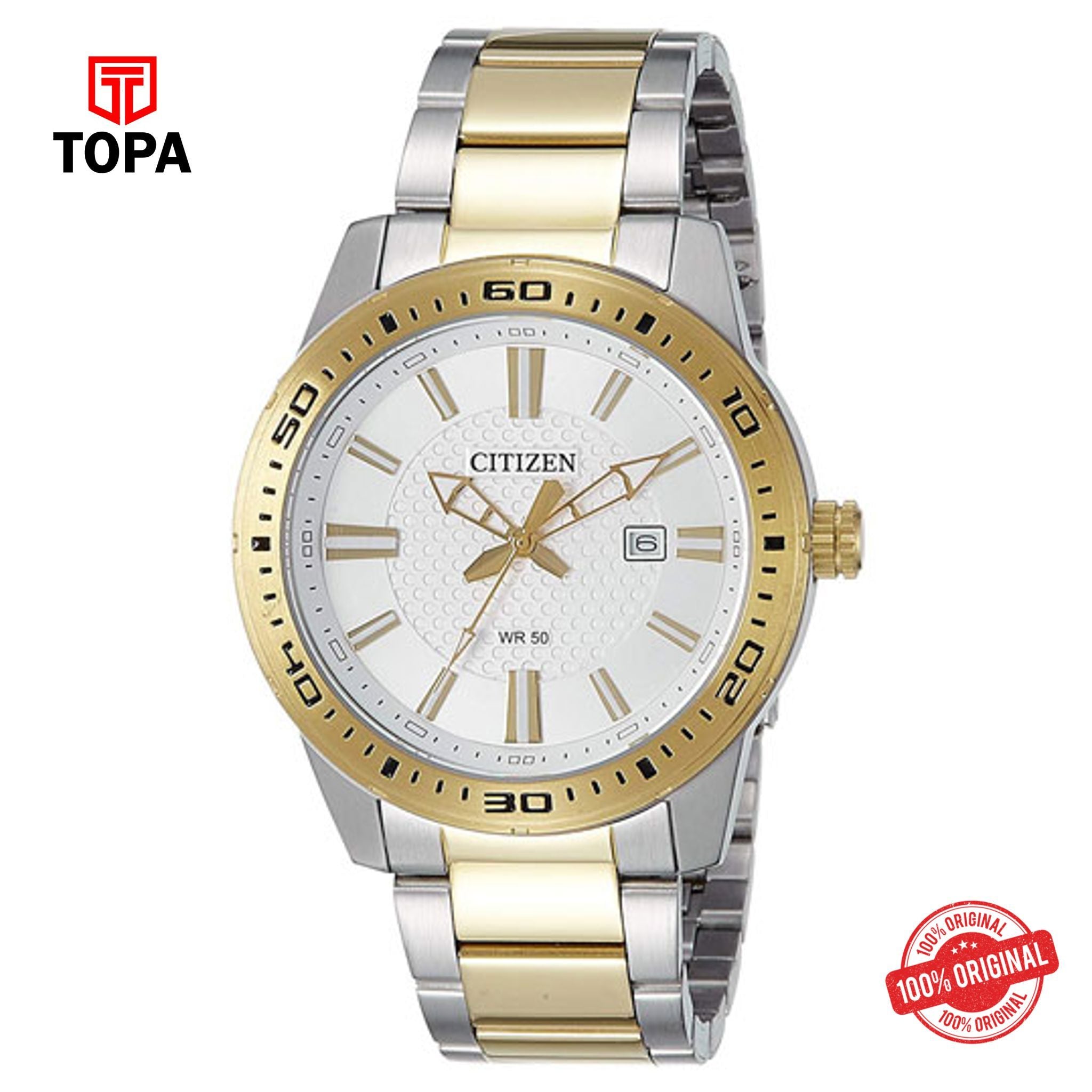 Topa Citizen-Analog-White-Dial-Mens-Watch-BI1064-51A - Product Image 1