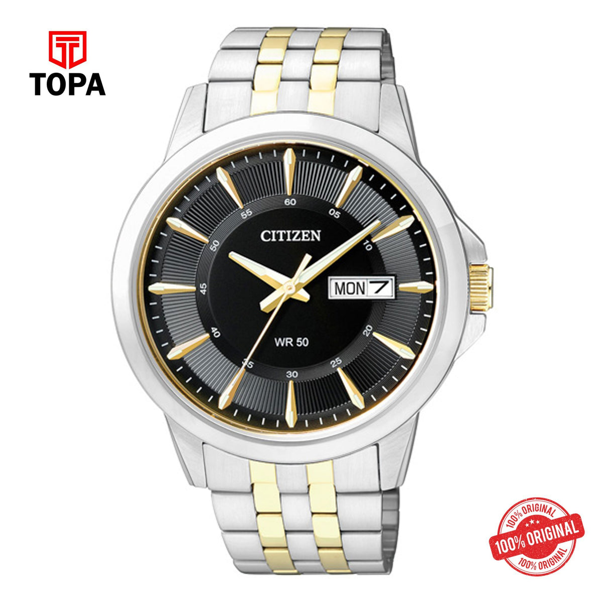 Topa Citizen-BF2018-52E-Metal-Band-Mens-Watch - Product Image 1
