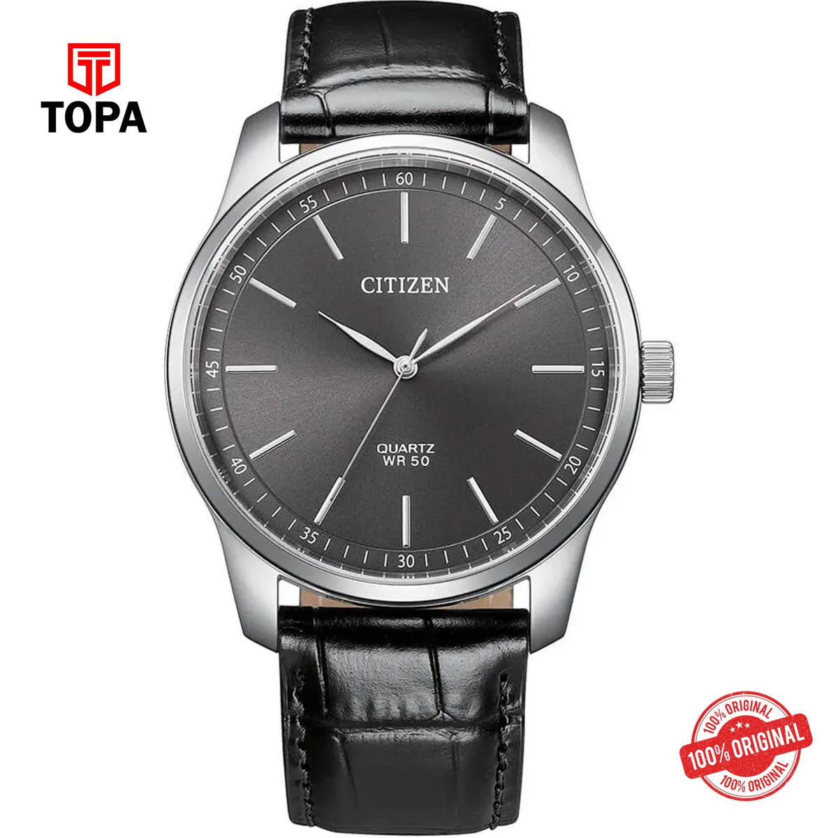 Topa Citizen-BH5001-05H-Leather-Band-Men-Watch - Product Image 1