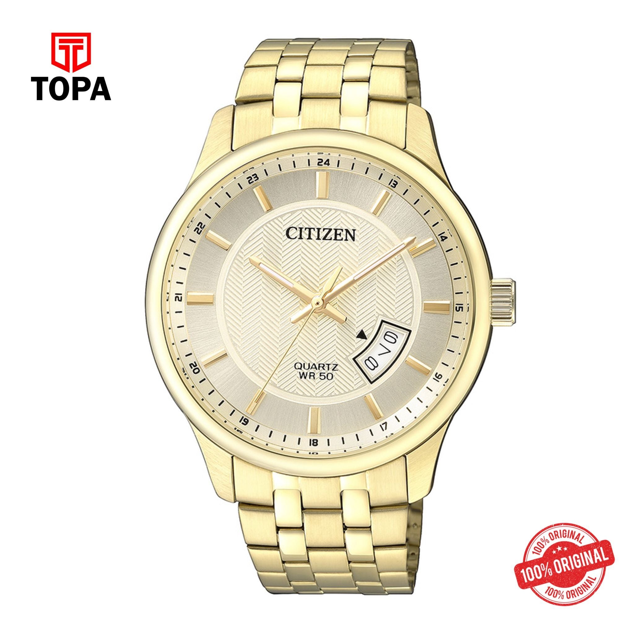 Topa Citizen-BI1052-85P-Analog-Gold-Dial-Mens-Watch - Product Image 1