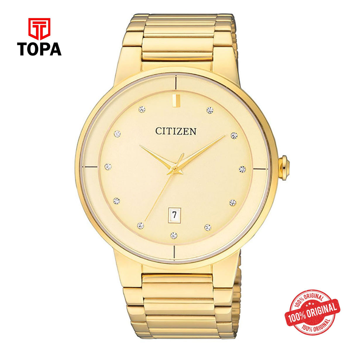 Topa Citizen-BI5012-53P-Men-Chain-Strap-Watch - Product Image 1