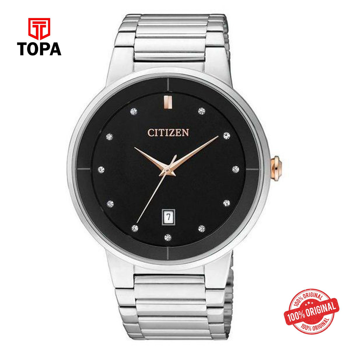 Topa Citizen-BI5014-58E-Mens-Quartz-Stainless-Steel-Wrist-Watch-i - Product Image 1