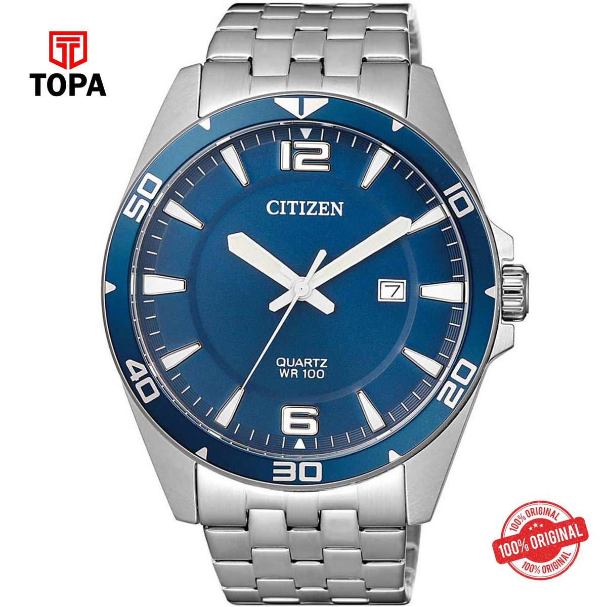 Topa Citizen-BI5058-52L-Metal-Band-Men-Watch - Product Image 1