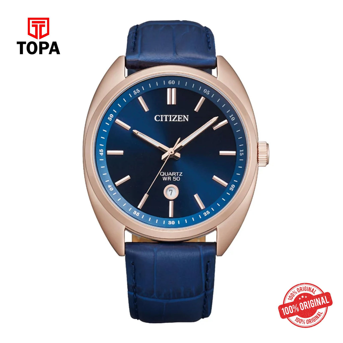 Topa Citizen-BI5093-01L-Leather-Band-Men-Watch - Product Image 1