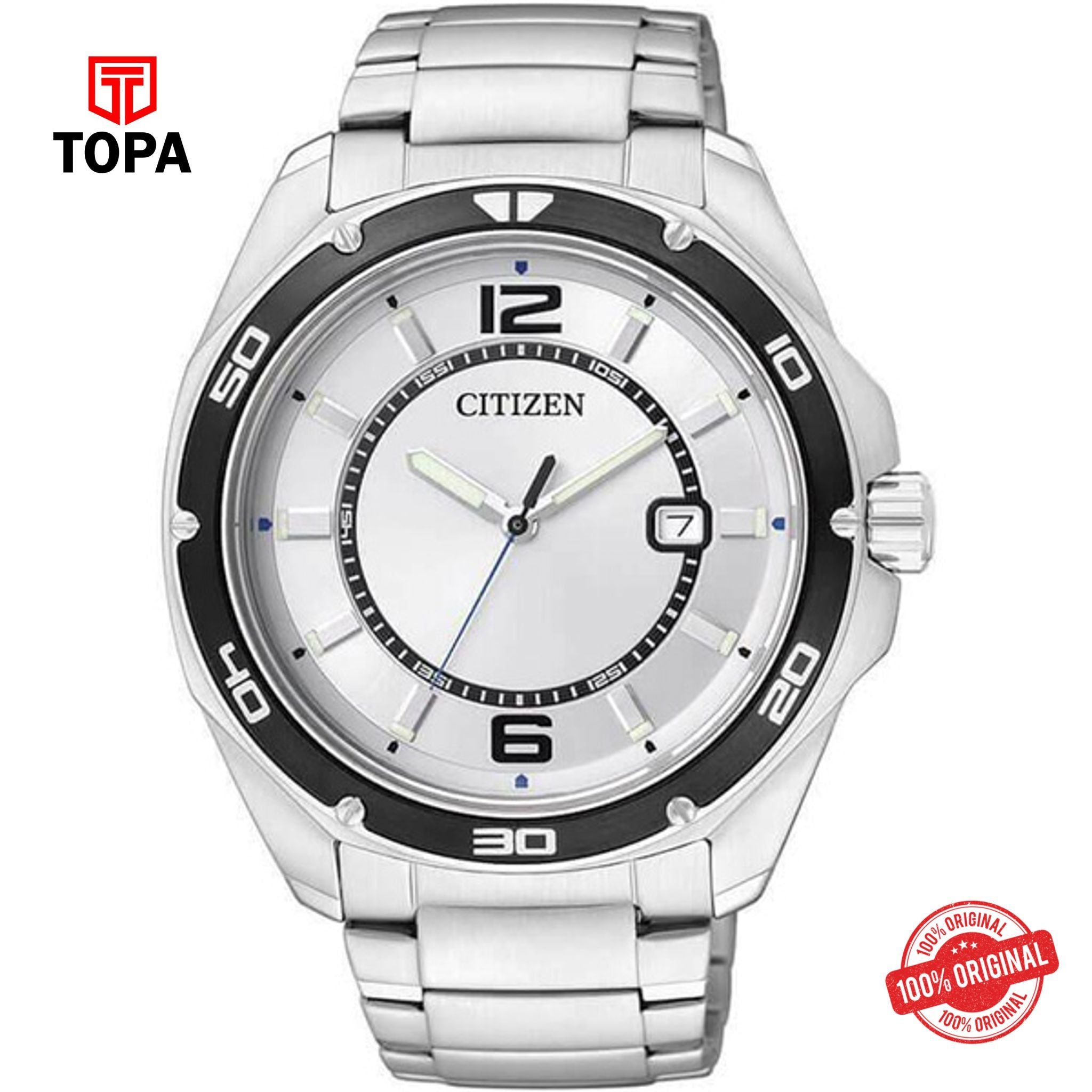 Topa Citizen-BK2520-53A-Metal-Band-Mens-Watch - Product Image 1