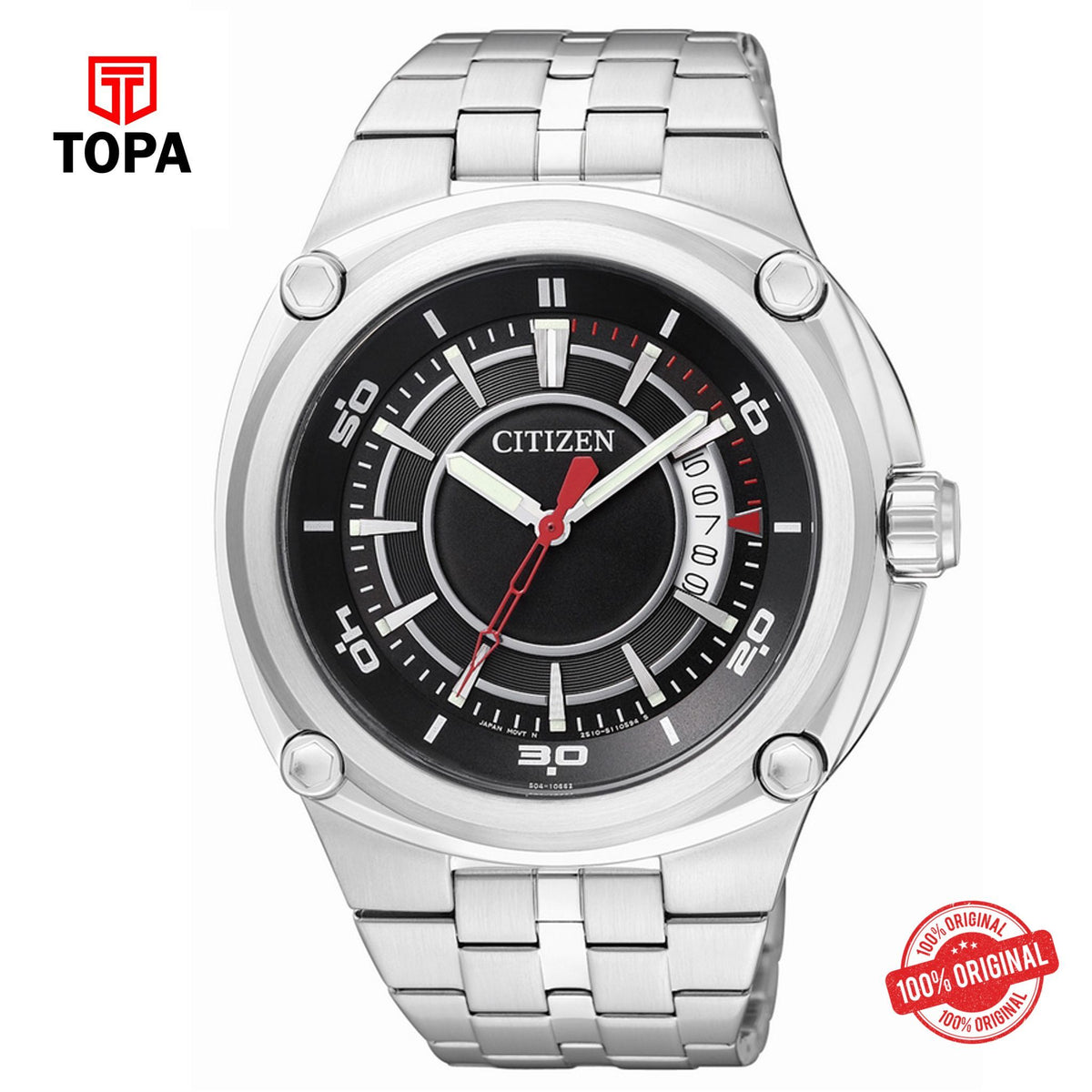 Topa Citizen-BK2530-50E-Metal-Band-Mens-Watch - Product Image 1