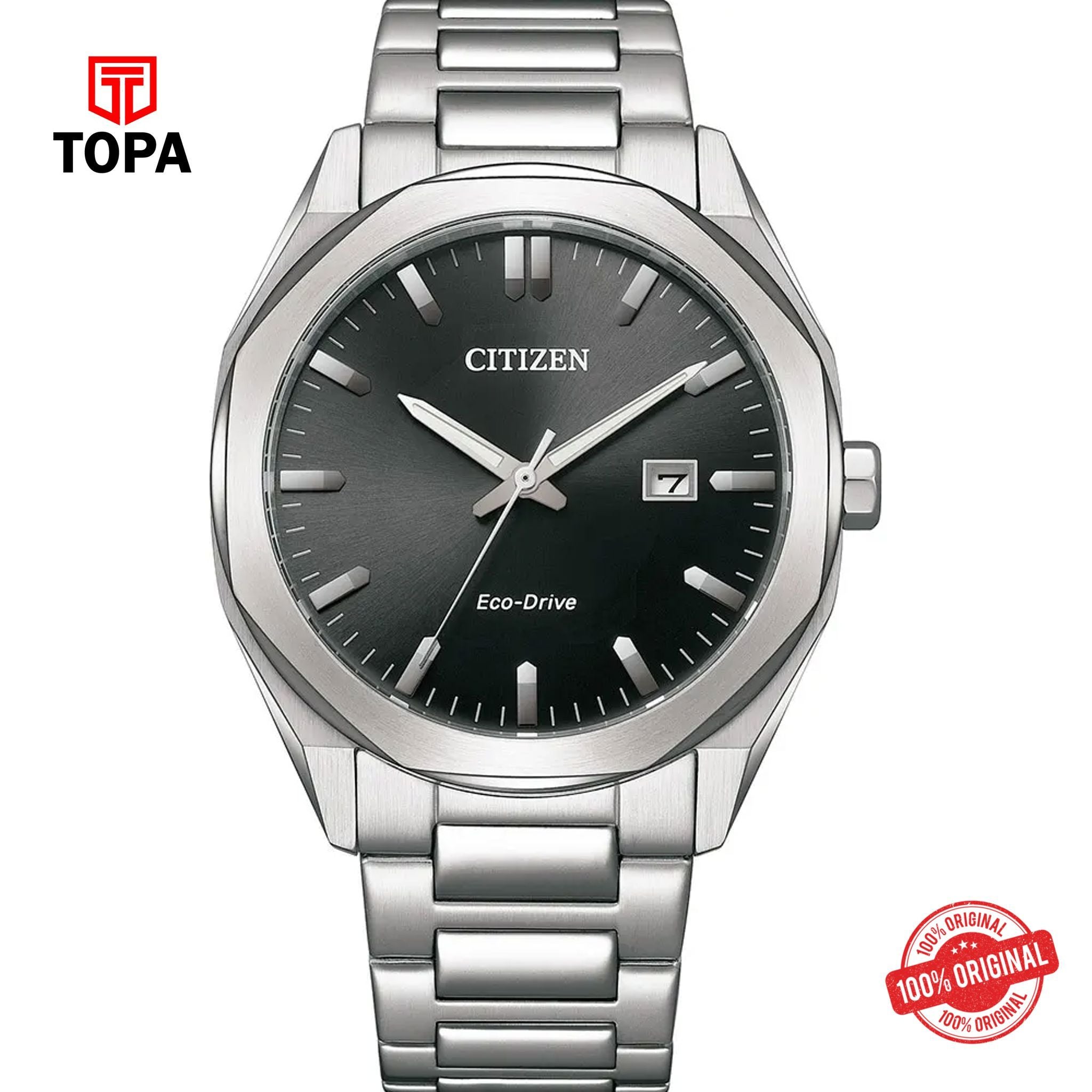 Topa Citizen-BM7600-81E-Metal-Band-Men-Watch - Product Image 1