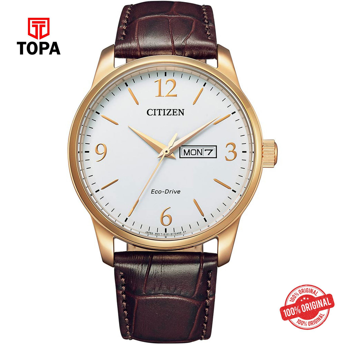 Topa Citizen-BM8553-16A-Leather-Band-Men-Watch - Product Image 1
