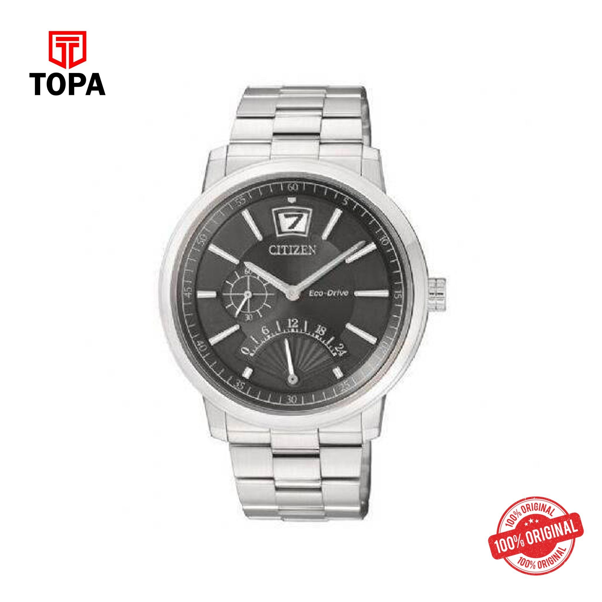 Topa Citizen-BR0070-54E-Eco-Drive-Analog-Black-Dial-Mens-Watch - Product Image 1