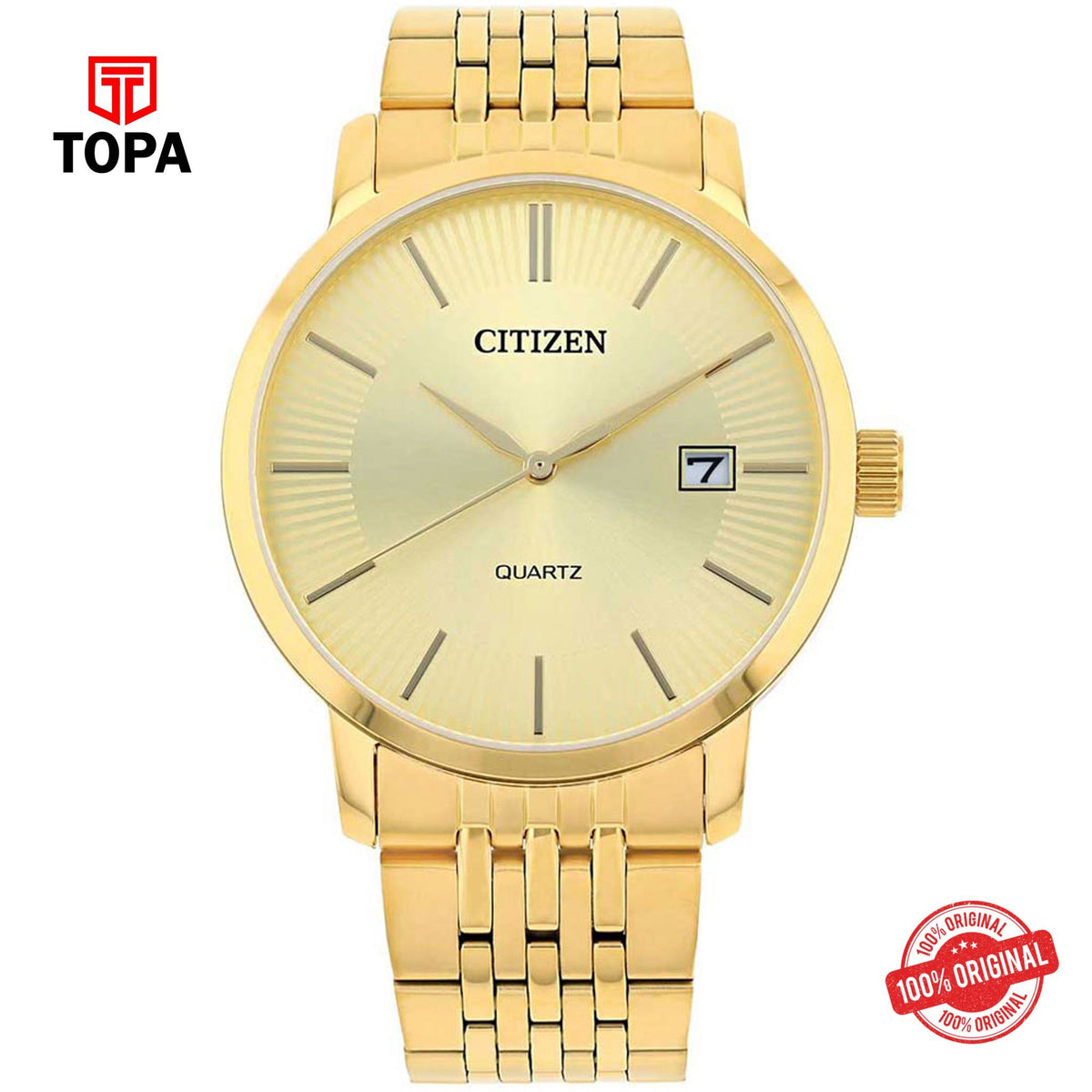 Topa Citizen-DZ0042-55P-Metal-Band-Men-Watch - Product Image 1