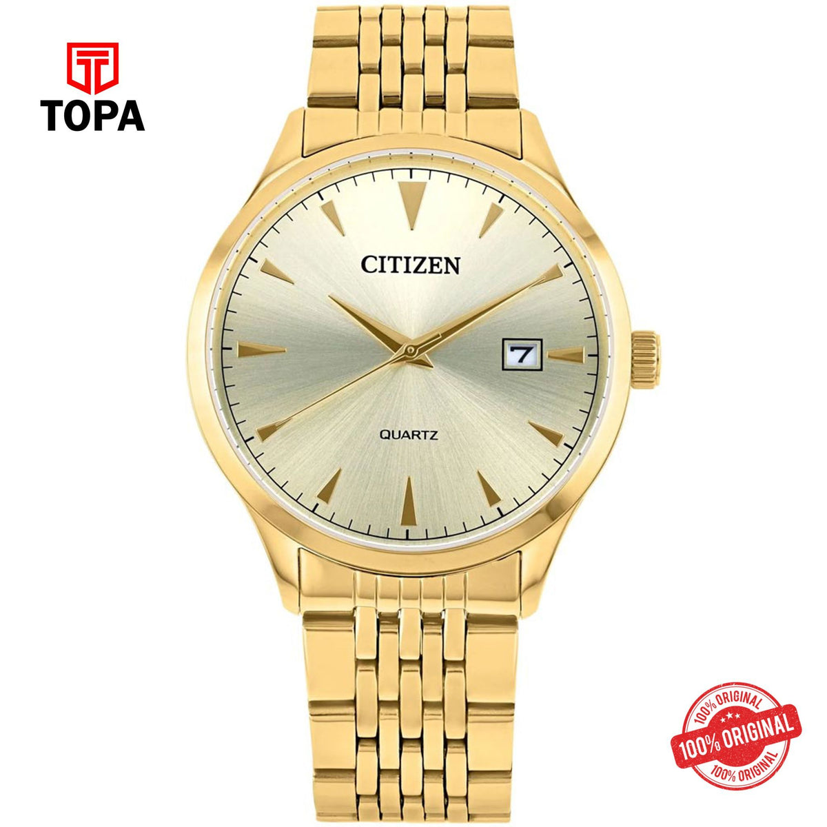 Topa Citizen-DZ0062-58P-Metal-Band-Men-Watch - Product Image 1