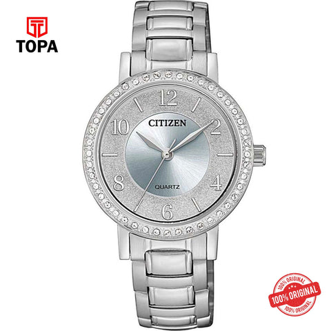 Citizen EL3040-55L silver dial quartz analog women's watch