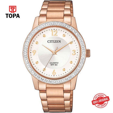 Citizen EL3093-83A white dial quartz analog women's watch