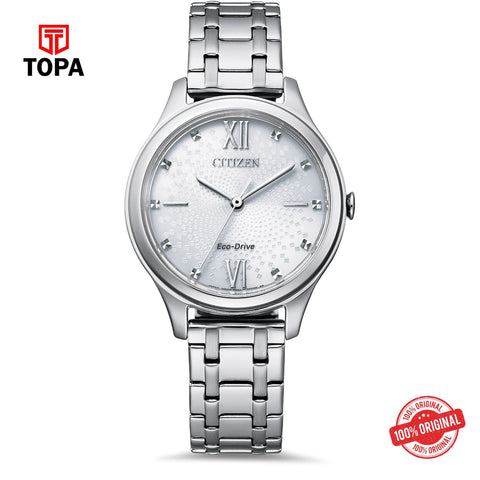Citizen EM0500-73A silver eco-drive analog women's watch