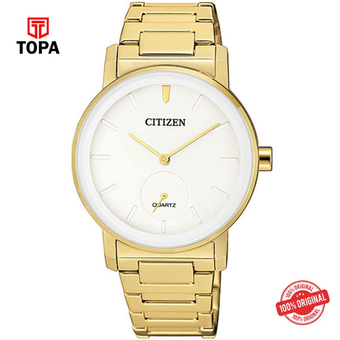 Citizen EQ9062-58A gold dial quartz analog women's watch
