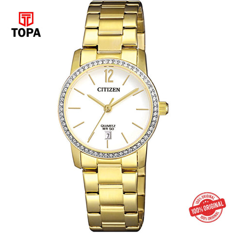 Citizen EU6032-85A white dial quartz analog women's watch