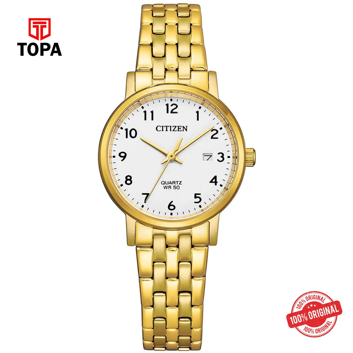 Citizen EU6093-56A white dial quartz analog women's watch
