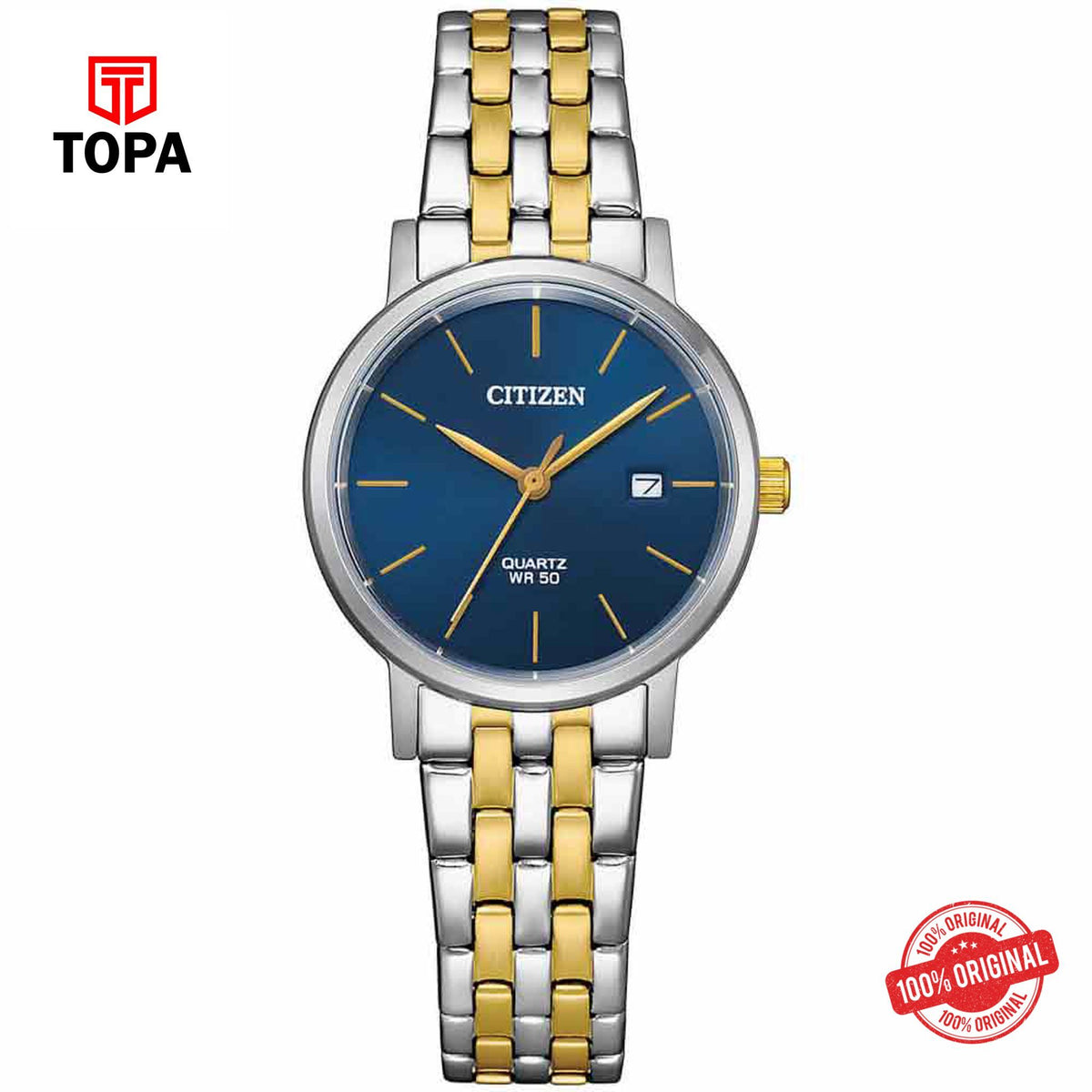 Citizen EU6096-58L blue dial quartz analog women's watch