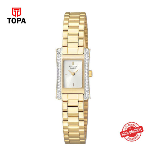 Citizen EZ6312-52P champagne dial quartz analog women's watch