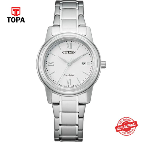 Citizen FE1220-89A white eco-drive analog women's watch