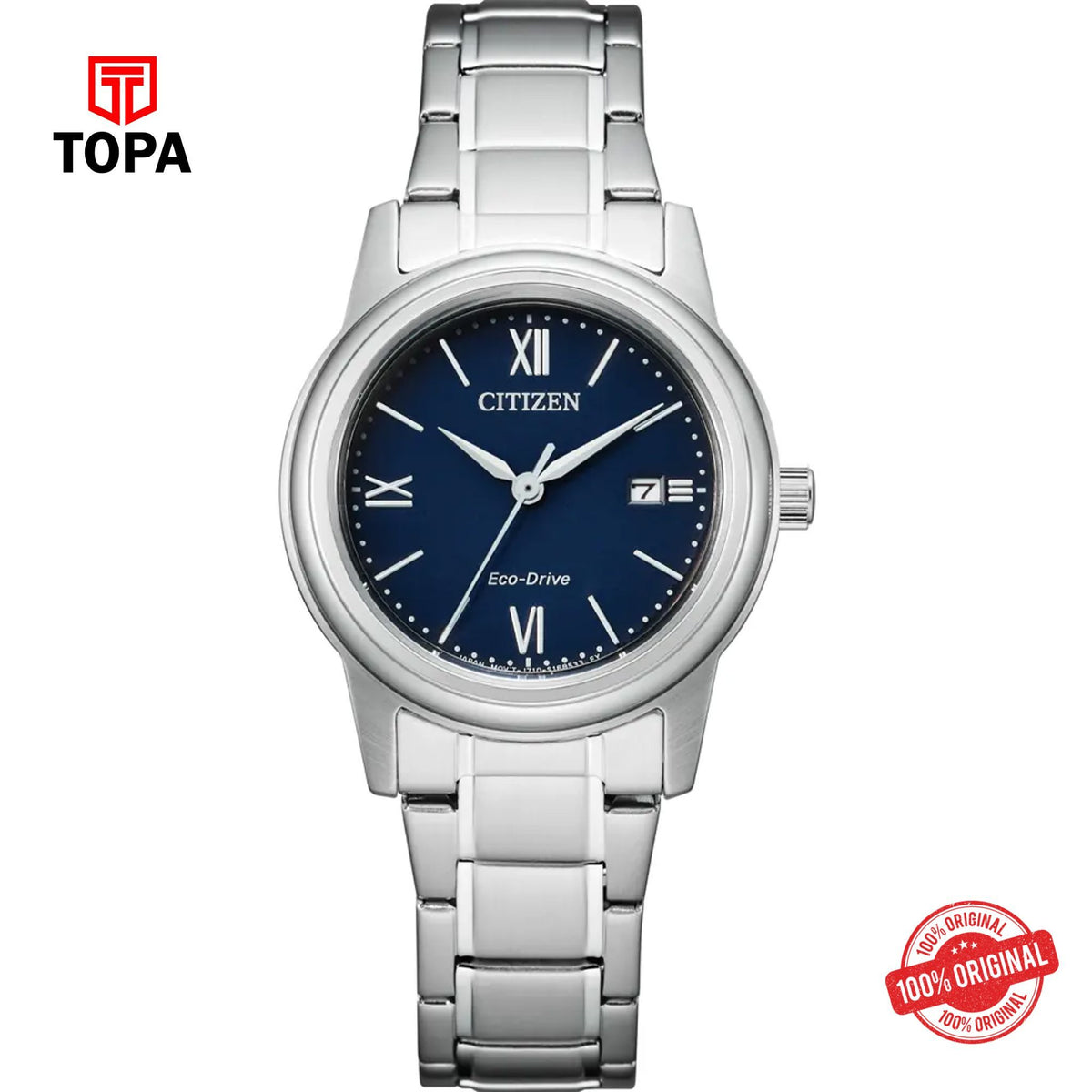 Citizen FE1220-89L blue eco-drive analog women's watch