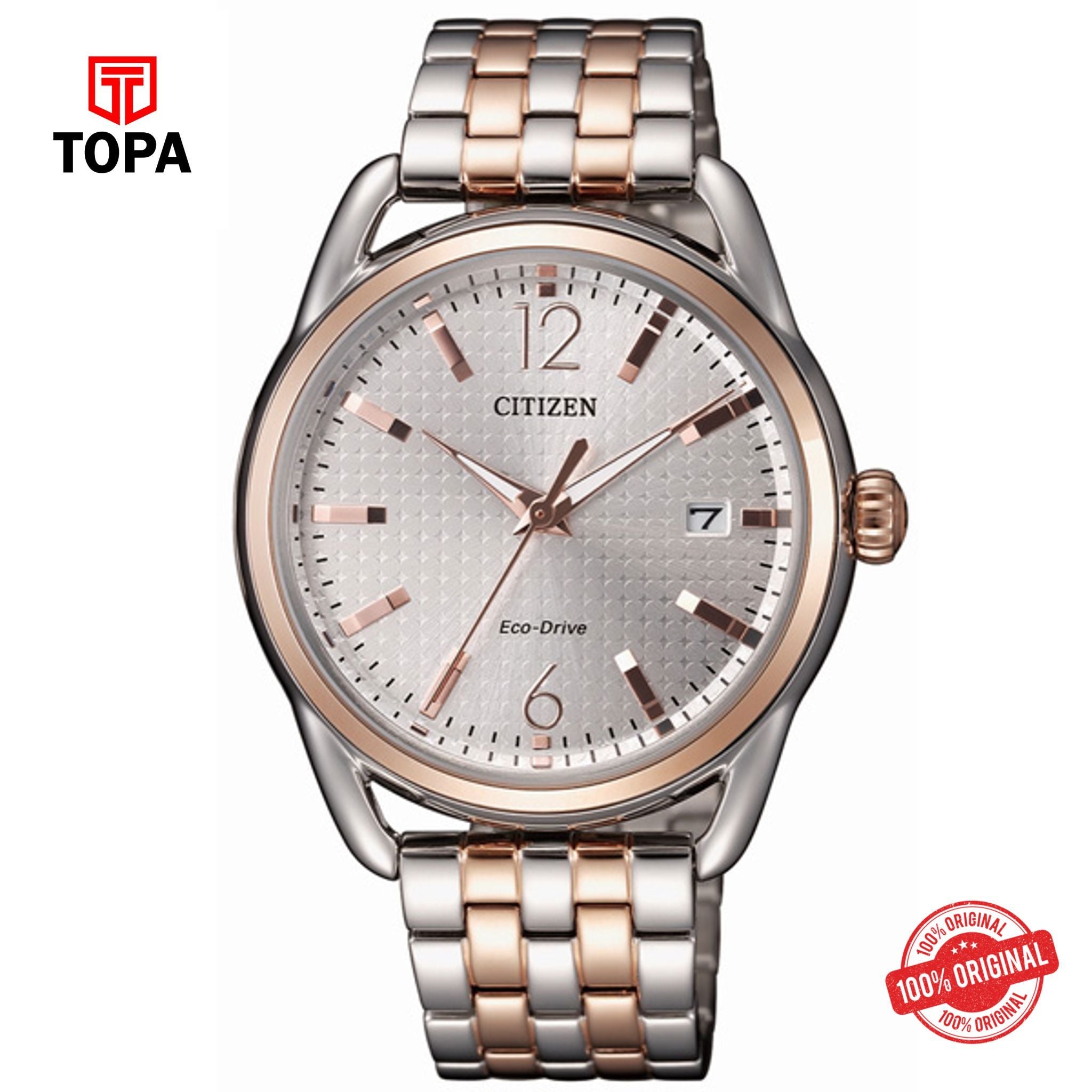 Citizen FE6086-74A silver dial eco-drive analog women's watch