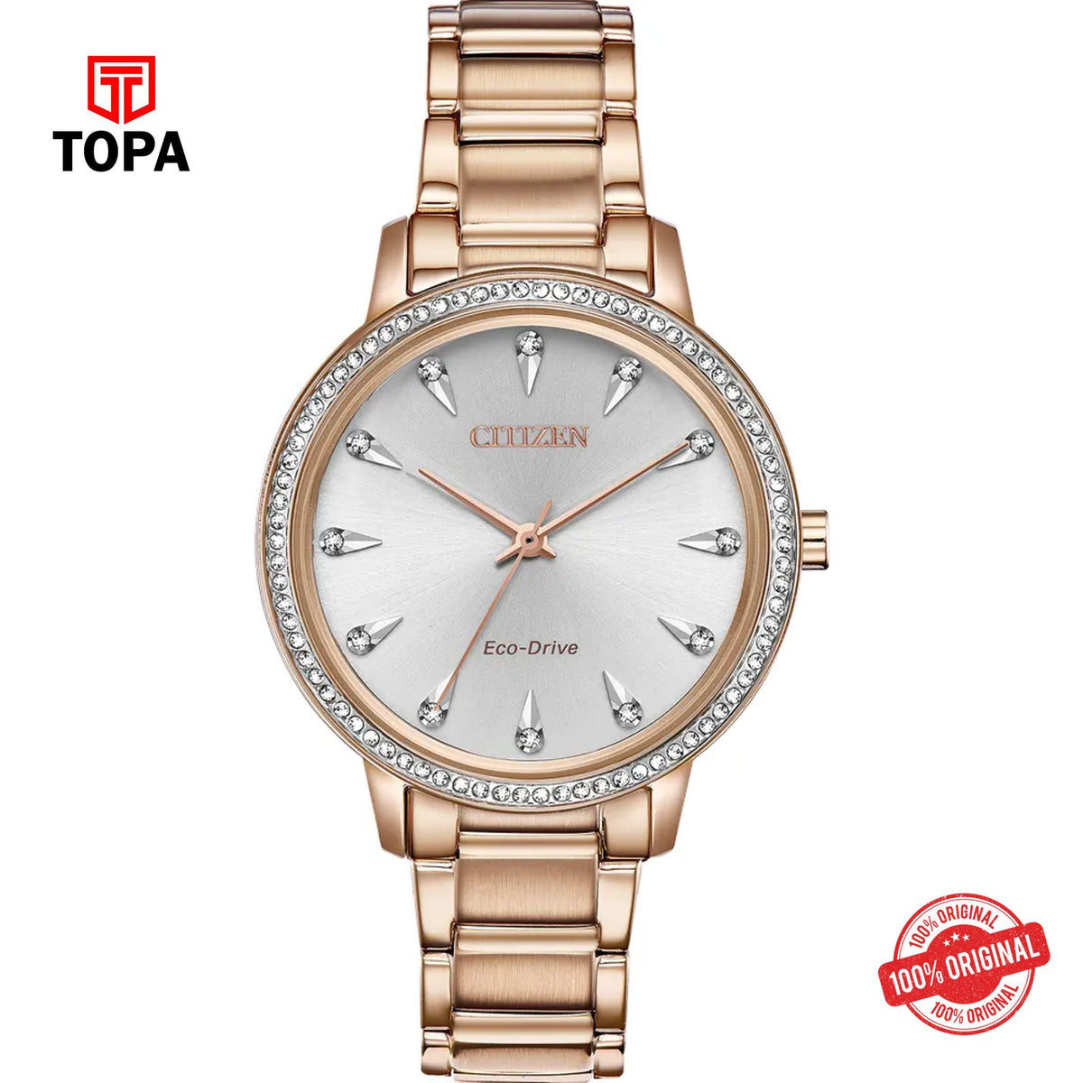 Citizen FE7043-55A silver eco-drive analog women's watch
