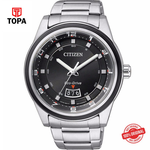 Topa Citizen-Mens-Analog-Dress-Silver-Stainless-Steel-Eco-Drive-W - Product Image 1