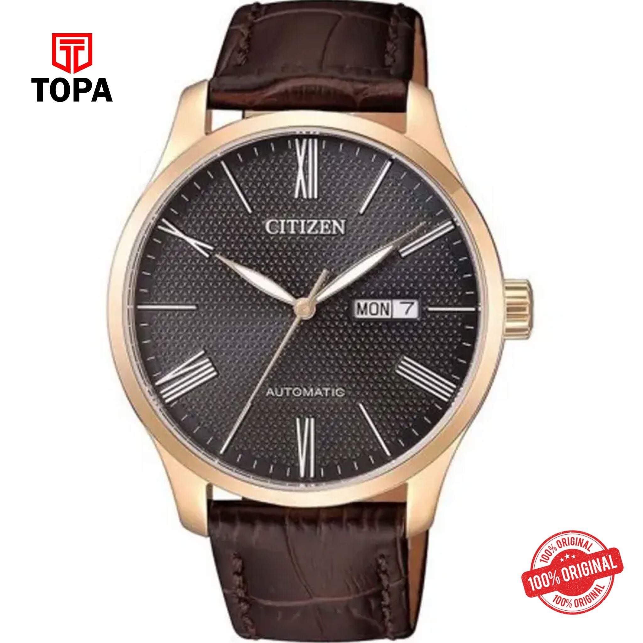 Topa Citizen-NH8353-00H-Leather-Band-Men-Watch - Product Image 1