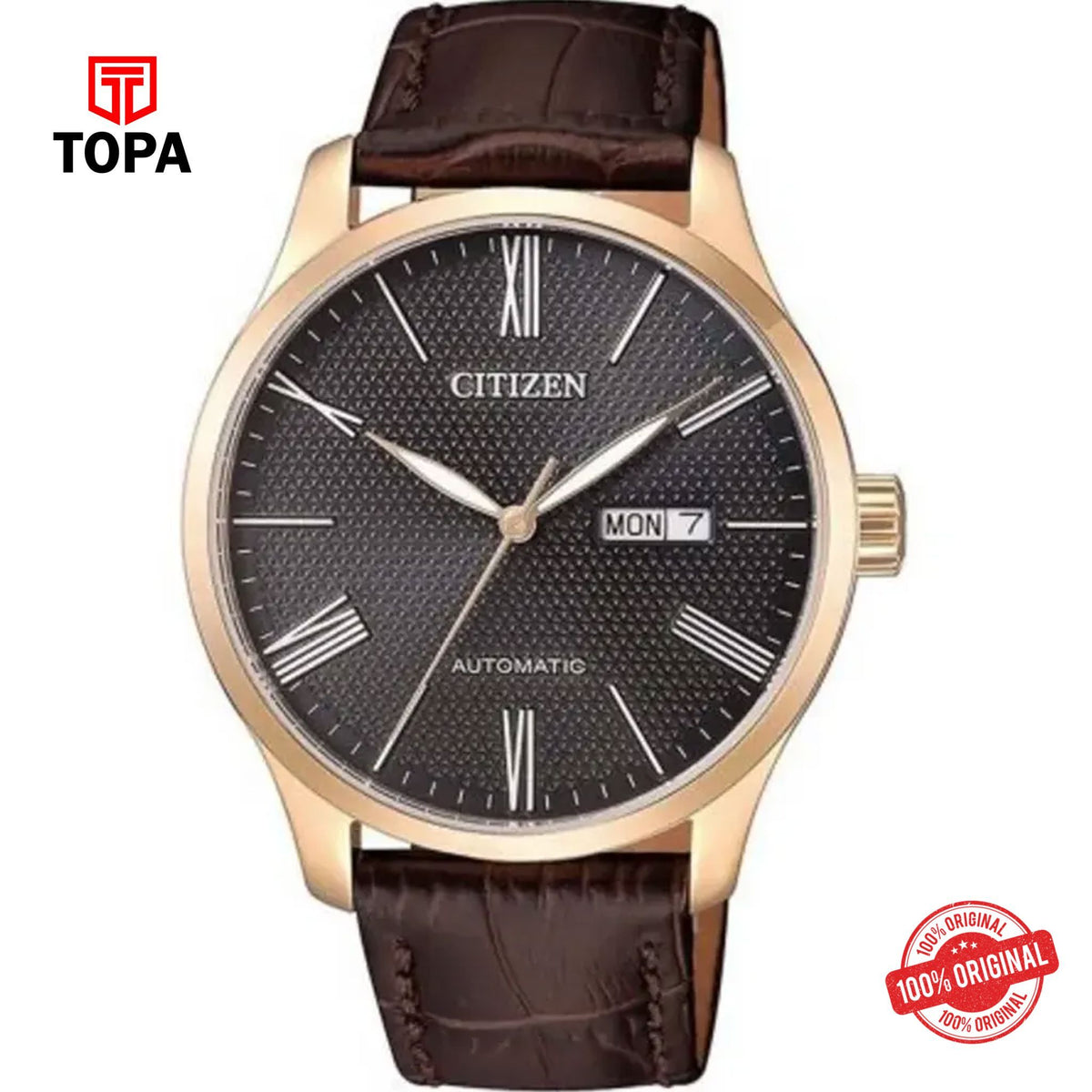 Topa Citizen-NH8353-00H-Leather-Band-Men-Watch - Product Image 1