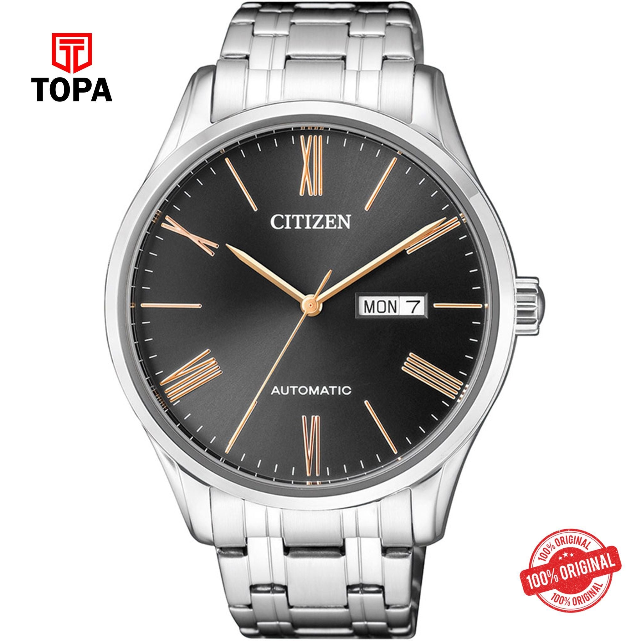 Topa Citizen-NH8360-80J-Analog-Black-Dial-Mens-Watch - Product Image 1