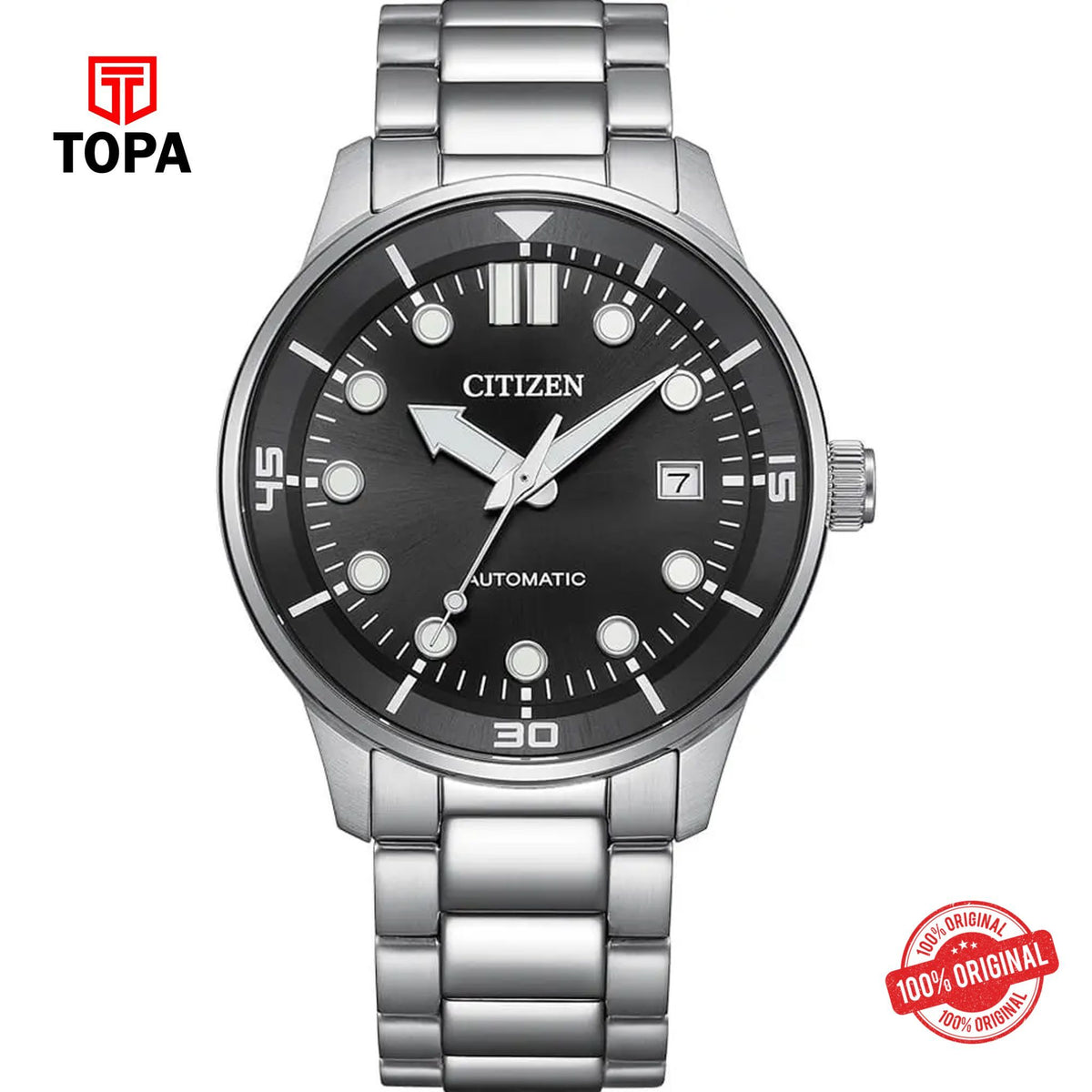 Topa Citizen-NJ0191-83E-Metal-Band-Men-Watch - Product Image 1