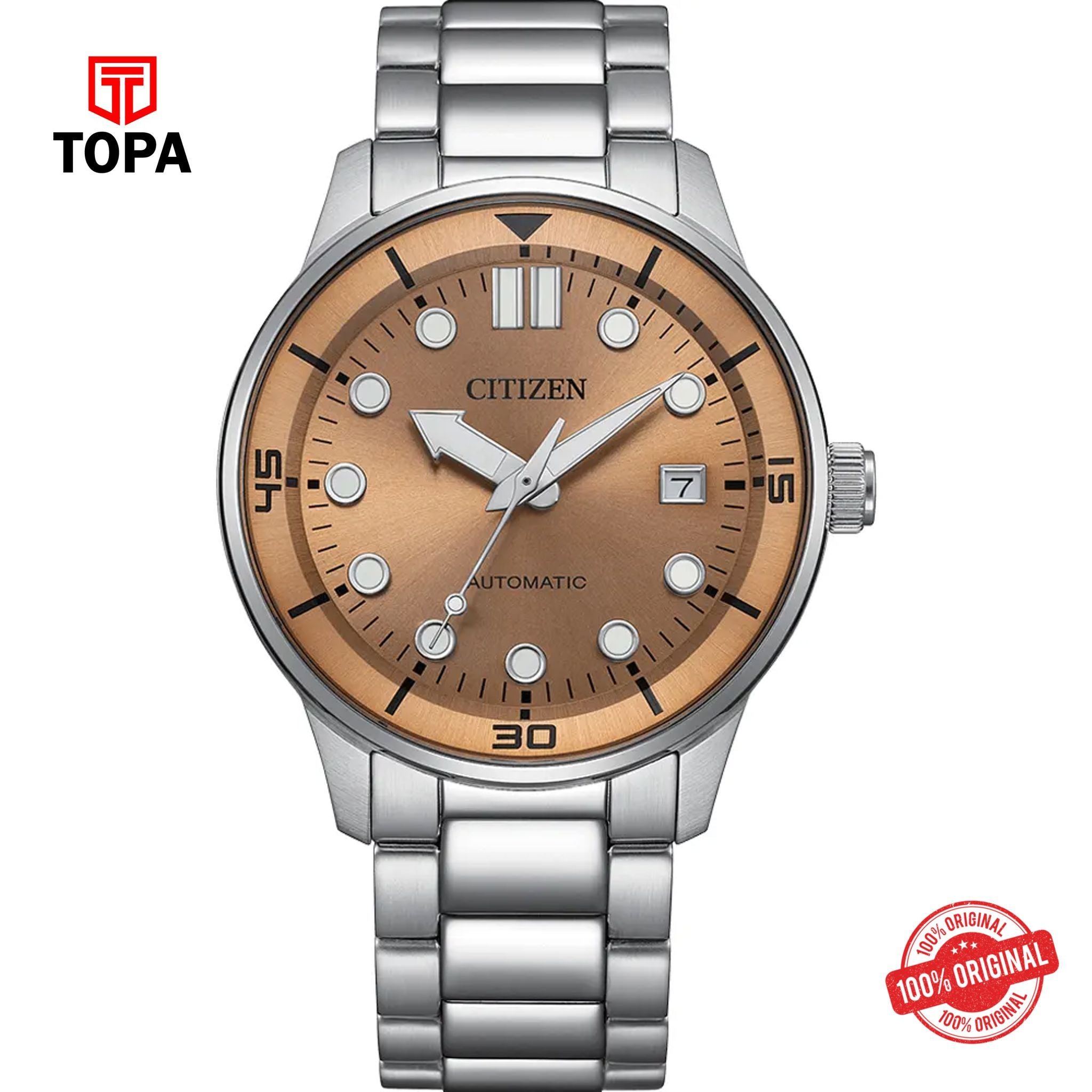 Topa Citizen-NJ0191-83X-Metal-Band-Men-Watch - Product Image 1