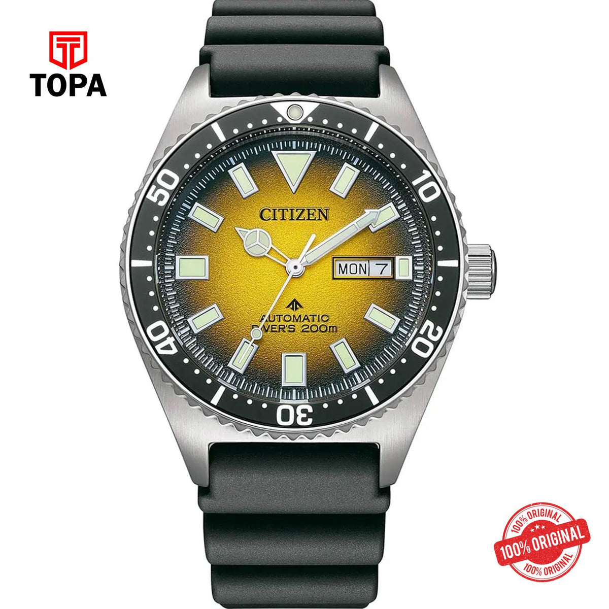 Topa Citizen-NY0120-01X-Promaster-Rubber-Band-Men-Watch - Product Image 1